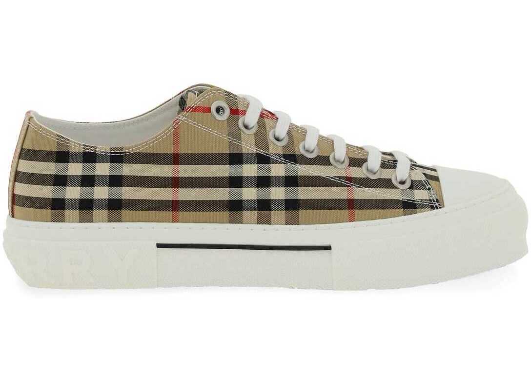 Burberry Vintage Check Canvas Sneakers* ARCHIVE BEIGE IP CHK