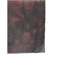 Esarfe Alexander McQueen Dama - Esarfe Alexander McQueen Skull Orchid Scarf BLACK Femei (BM 10639136) - B-mall.ro