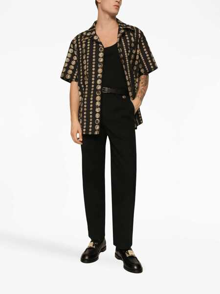 Pantaloni casual Dolce & Gabbana Gabardine Pants BLACK Barbati (BM 10639583) 2