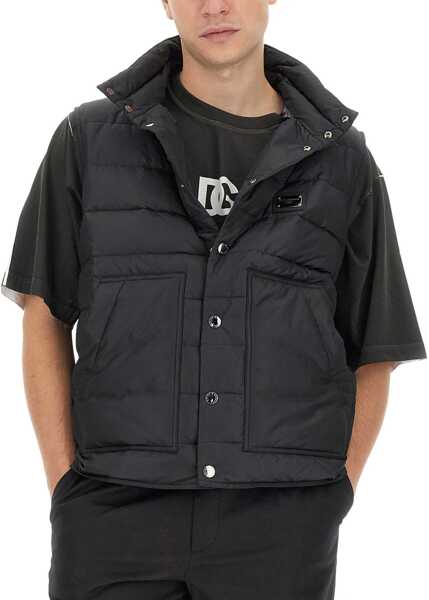 Veste casual Dolce & Gabbana Vests With Logo BLACK Barbati (BM 10639604) 5