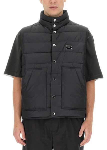 Veste casual Dolce & Gabbana Vests With Logo BLACK Barbati (BM 10639604) 1