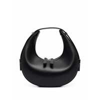 Genti de mana 'Mini Toni' Black Handbag With Engraved Logo In Leather Woman Femei