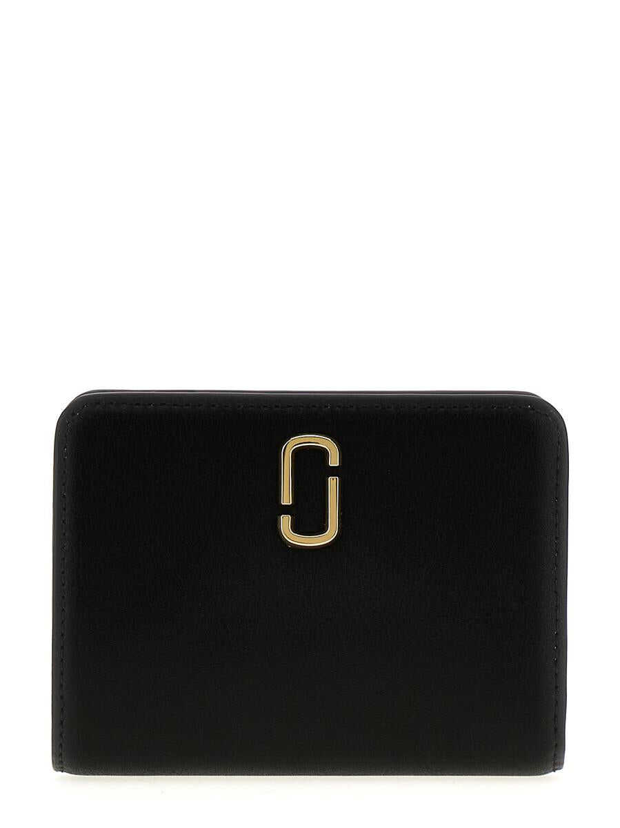 Marc Jacobs MARC JACOBS \'The J Marc Mini Compact\' wallet BLACK