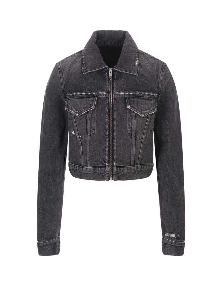 Givenchy GIVENCHY Denim Jacket With Zip BLACK