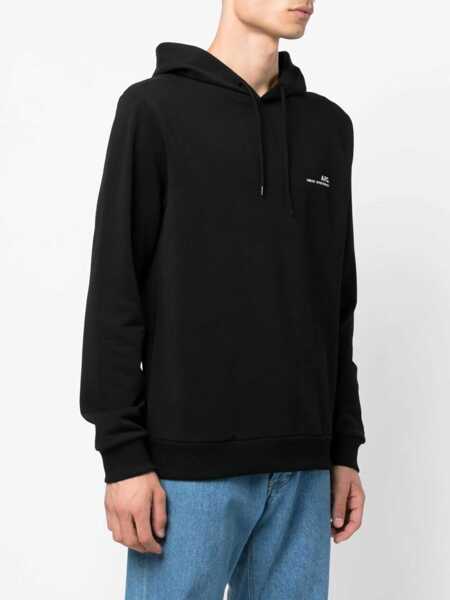 Bluze de trening A.P.C. A.P.C. Hoodie Sweatshirt  Item Black Barbati (BM 10651205) 3