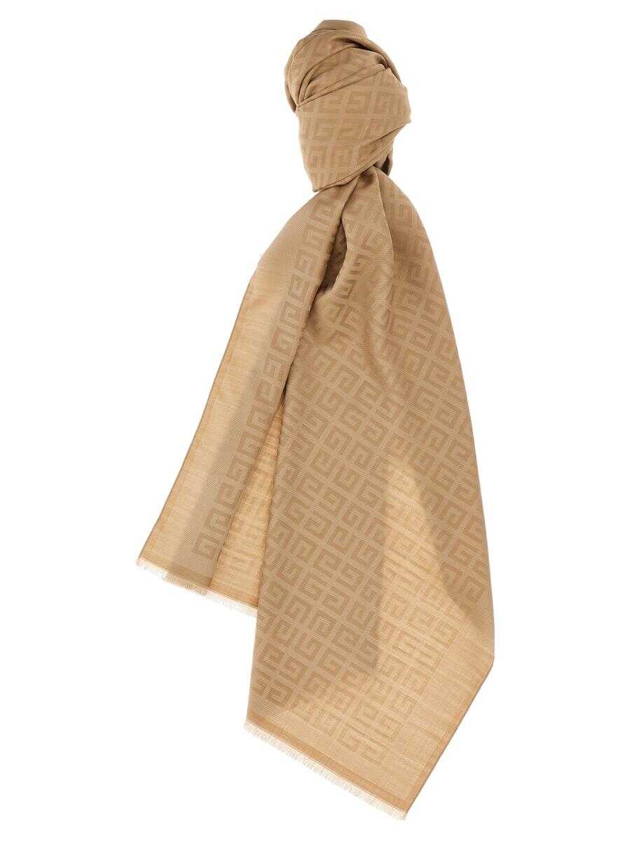 Givenchy GIVENCHY Logo scarf BEIGE