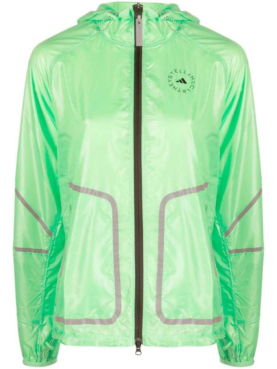 adidas by Stella McCartney ADIDAS BY STELLA MCCARTNEY ASMC TPA JKT CLOTHING SEMI FLASH GREEN