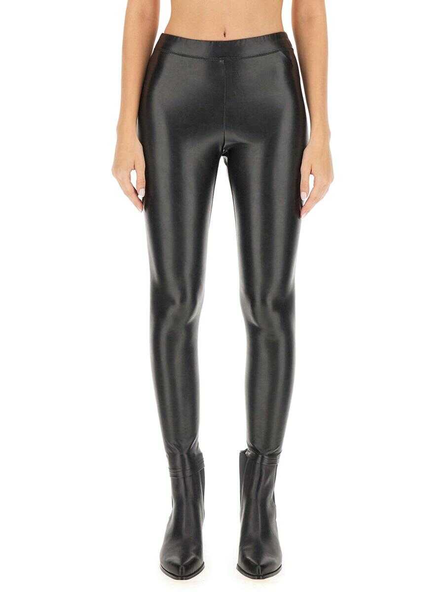 Michael Kors MICHAEL MICHAEL KORS FAUX LEATHER LEGGINGS BLACK