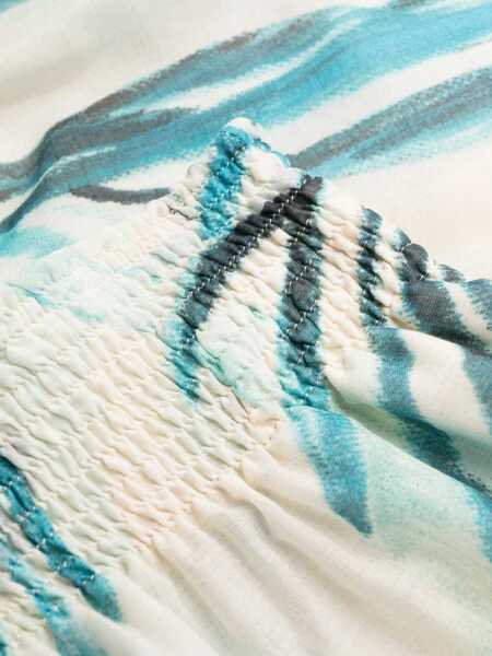 Pantaloni casual F.R.S. - FOR RESTLESS SLEEPERS F.R.S. - For Restless Sleepers Printed Drawstring Cotton Shorts WHITE Femei (BM 10657340) 3