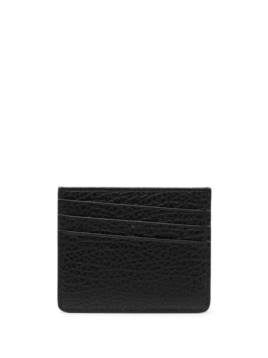 Maison Margiela MAISON MARGIELA Four Stitches leather credit card case BLACK