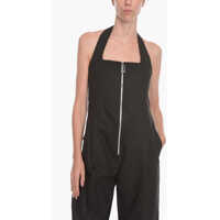 Imbracaminte Dama pagina 670 - Salopete Bottega Veneta Salon 01 Stretch-Linen Halterneck Jumpsuit With Bodice Black Femei (BM 10665683) - B-mall.ro