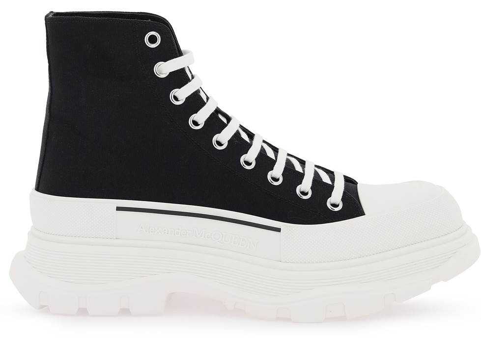 Alexander McQueen ‘Tread Slick’ Boots BLACK WHITE