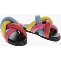 Sandale fara toc Padded Leather Jbraided Flat Sandals Femei