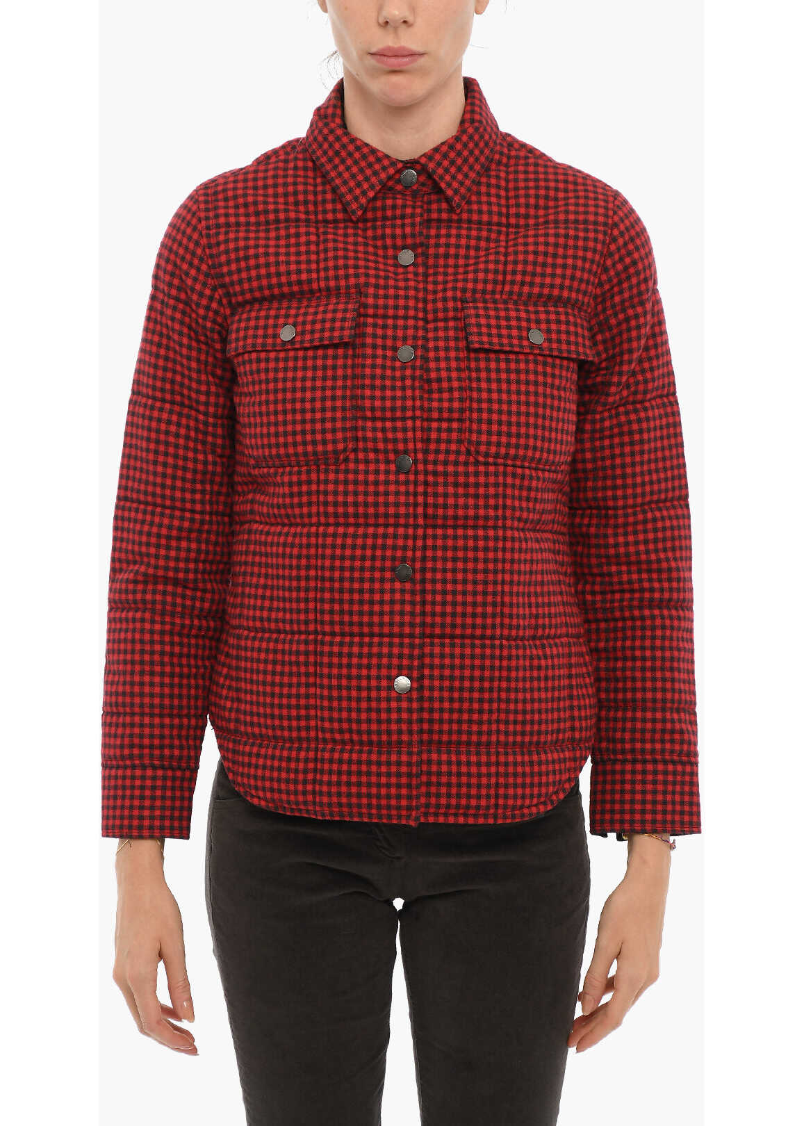 Woolrich Checked Padded Overhirt Red