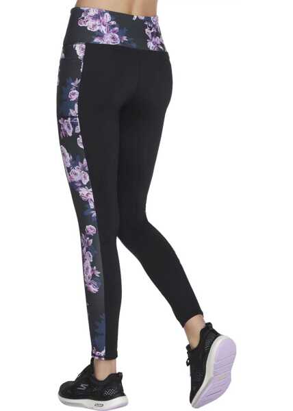 Colanti fitness SKECHERS GO Stretch Winter Bloom Legging Black Femei (BM 10670558) 3
