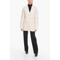 Imbracaminte Dama pagina 670 - Cardigane Bottega Veneta Cashmere-Blend Ribbed Cardigan White Femei (BM 10670651) - B-mall.ro