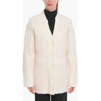 Cardigane Cashmere-Blend Ribbed Cardigan Femei