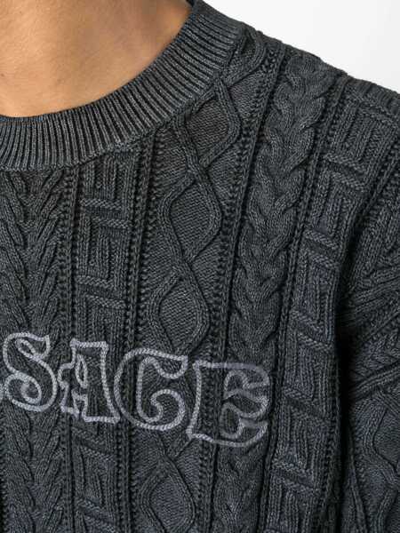 Pulovere casual Versace Knit With Greek Braid Work GREY Barbati (BM 10670822) 5