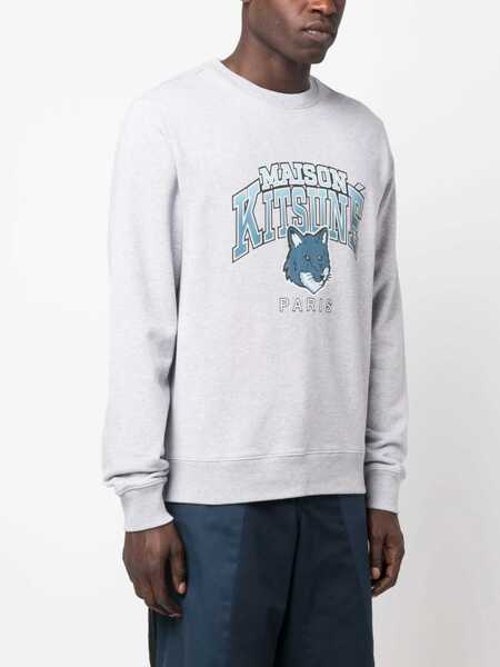 Bluze de trening MAISON KITSUN Sweatshirt With Logo Print GREY Barbati (BM 10670834) 3