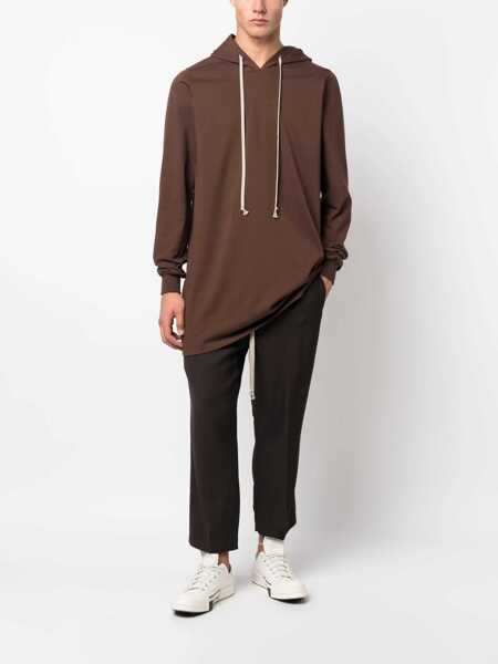 Tricouri Rick Owens Hooded T-Shirt BROWN Barbati (BM 10670873) 2