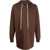 Rick Owens Hooded T-Shirt BROWN