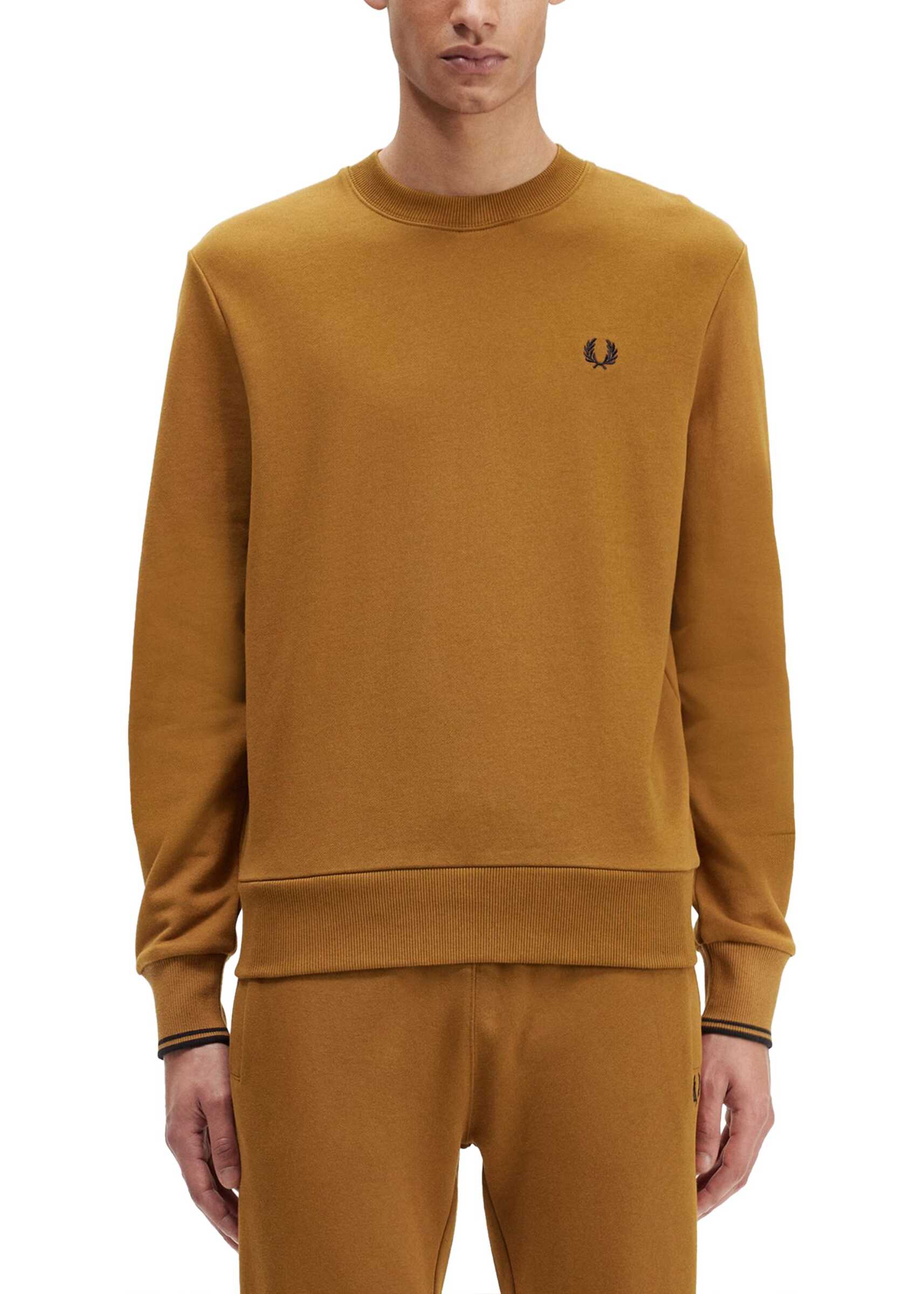 Fred Perry Sweatshirt With Logo BROWN