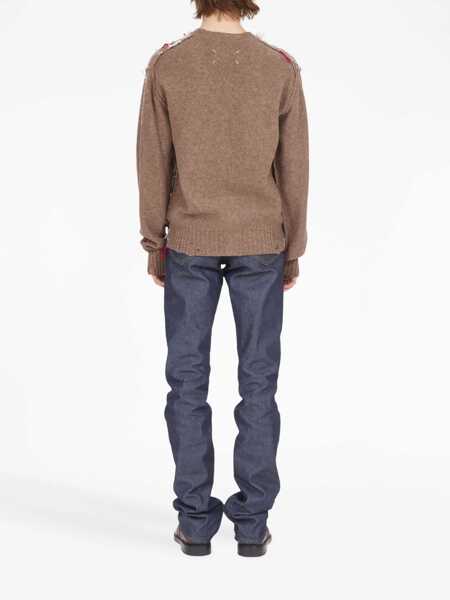 Cardigane Maison Margiela Cardigan With Diamond Pattern BROWN Barbati (BM 10670882) 4