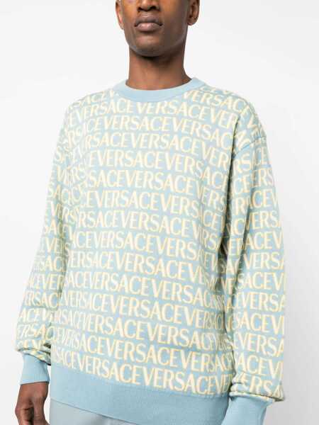 Pulovere casual Versace Allover Logo Jersey MULTICOLOUR Barbati (BM 10670888) 5