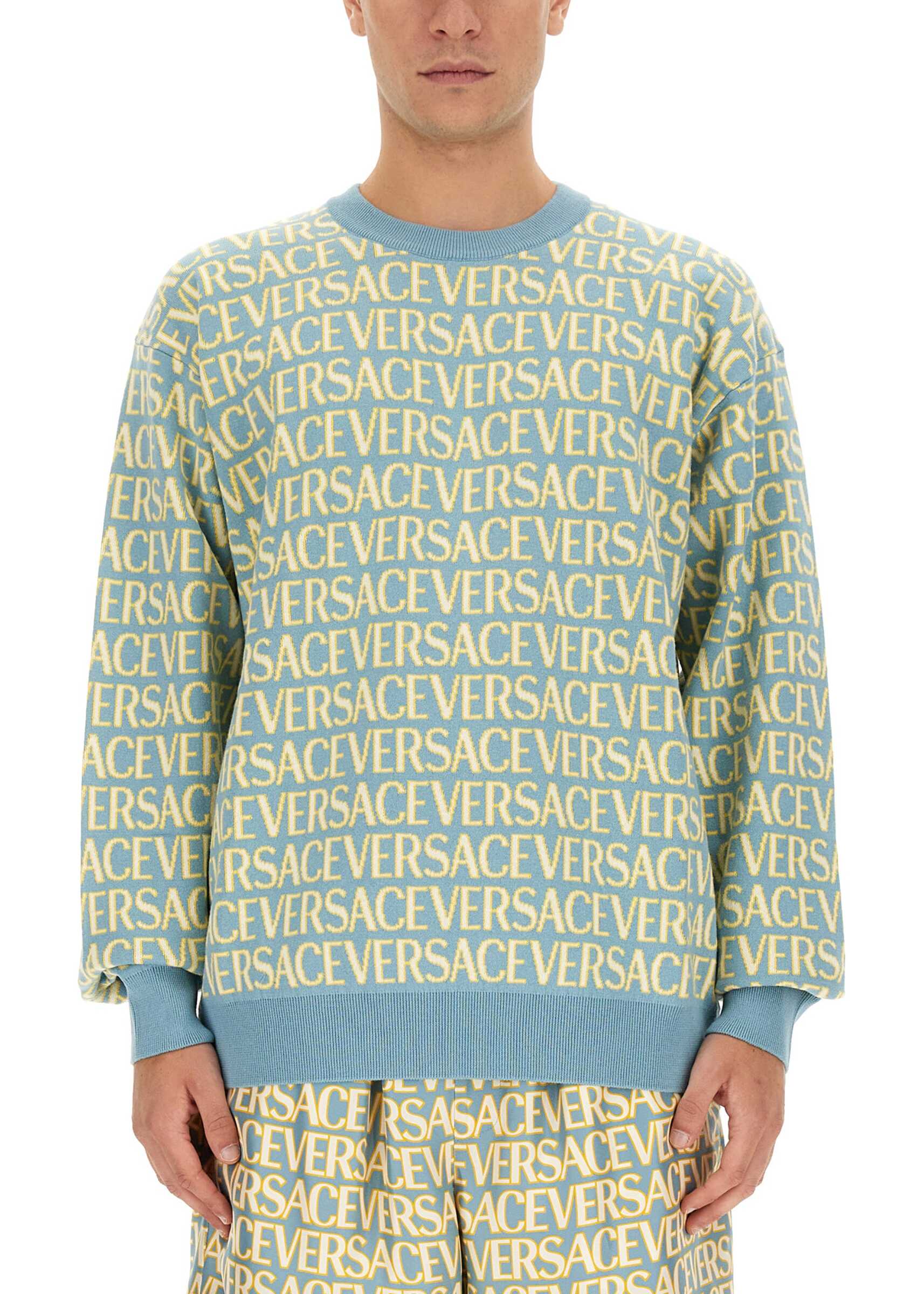 Versace Allover Logo Jersey MULTICOLOUR