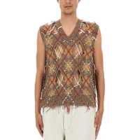 Veste casual Vest With Diamond Pattern Barbati
