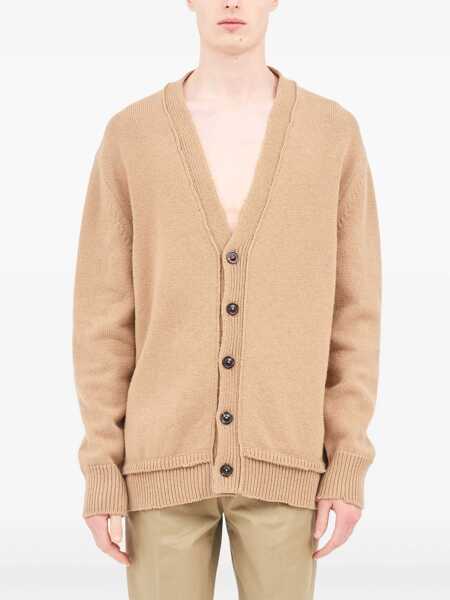 Cardigane Maison Margiela V-Neck Cardigan BEIGE Barbati (BM 10670933) 2