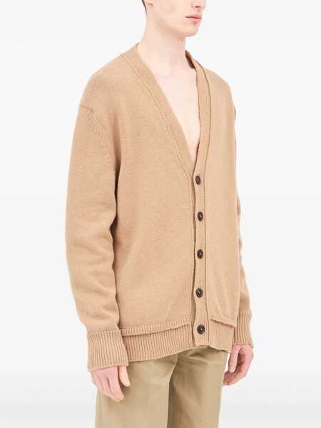 Cardigane Maison Margiela V-Neck Cardigan BEIGE Barbati (BM 10670933) 3