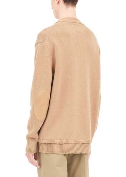 Cardigane Maison Margiela V-Neck Cardigan BEIGE Barbati (BM 10670933) 5