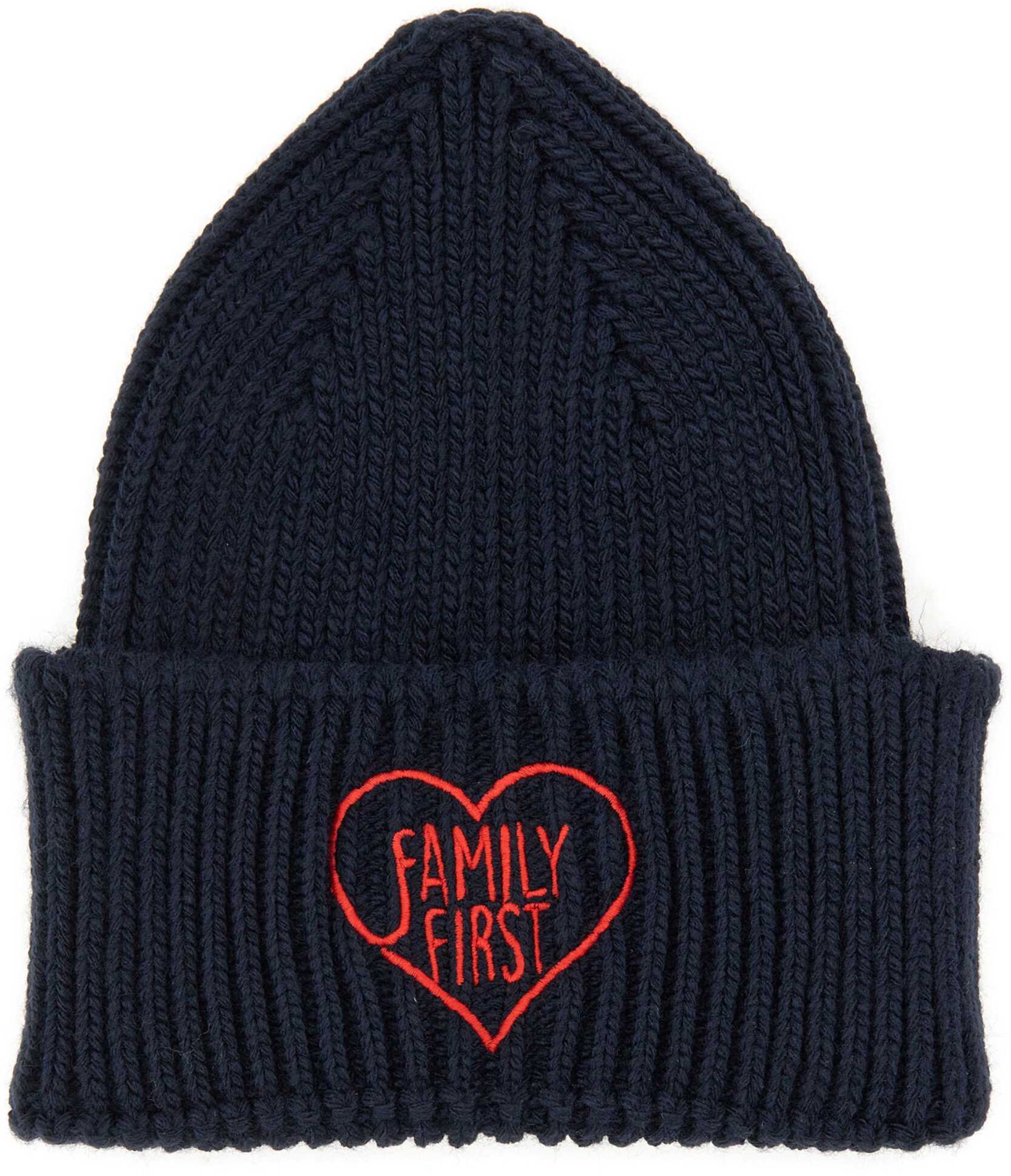 Family First Beanie Hat BLUE