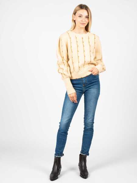 Tricouri Silvian Heach Kuina PGA22187 Beowy Femei (BM 10670999) 2