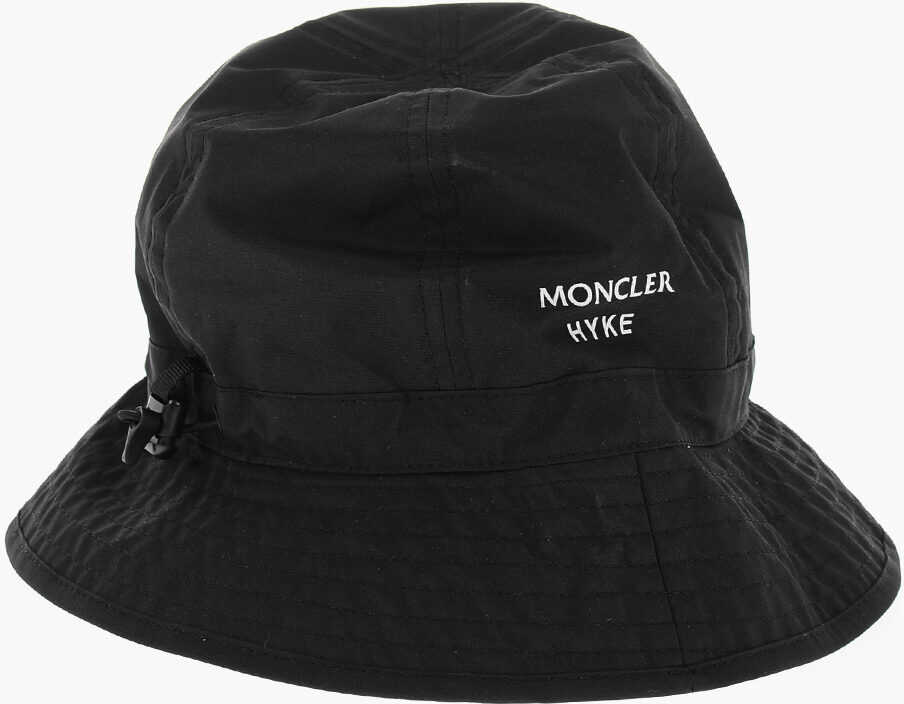 Moncler 4 Hyke Solid Color Bucket Hat Black