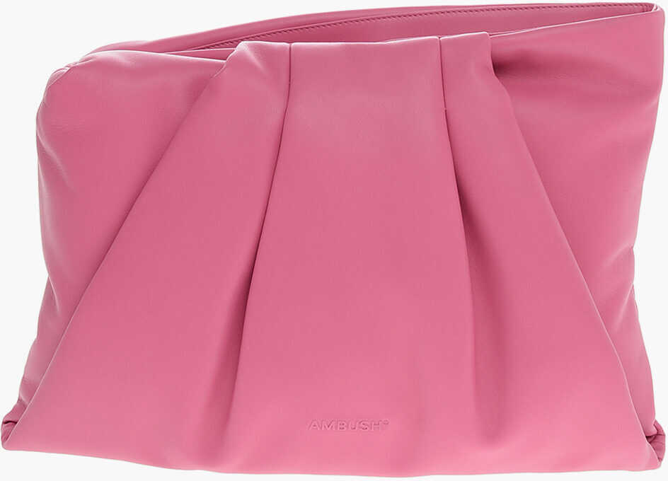 AMBUSH Zipped Closure Wrap Clutch Bag Pink