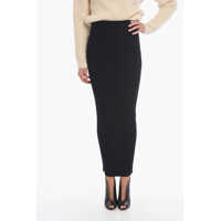 Fuste lungi Ribbed Knit Maxi Pencil Skirt Femei
