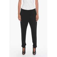 Pantaloni office High-Waisted Kerry Trousers With Side Slits Femei