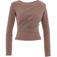 Tricouri Longsleeved lurex shirt Femei