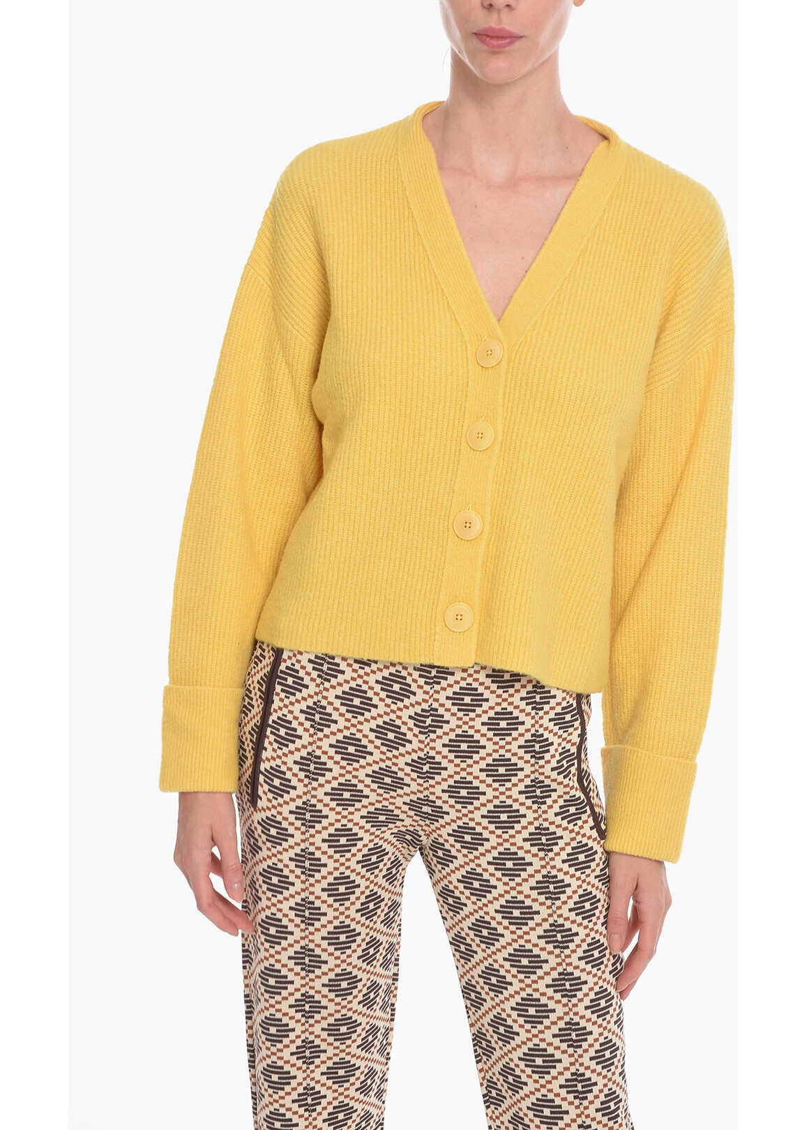 Kate Spade New York Wool-Blend Slouchy Cardigan Yellow