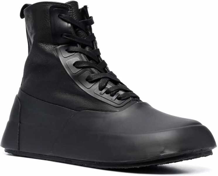Sneakers AMBUSH Grained Calfskin Vulcanized High-Top Sneakers 4Cm Black Barbati (BM 10675945) 2