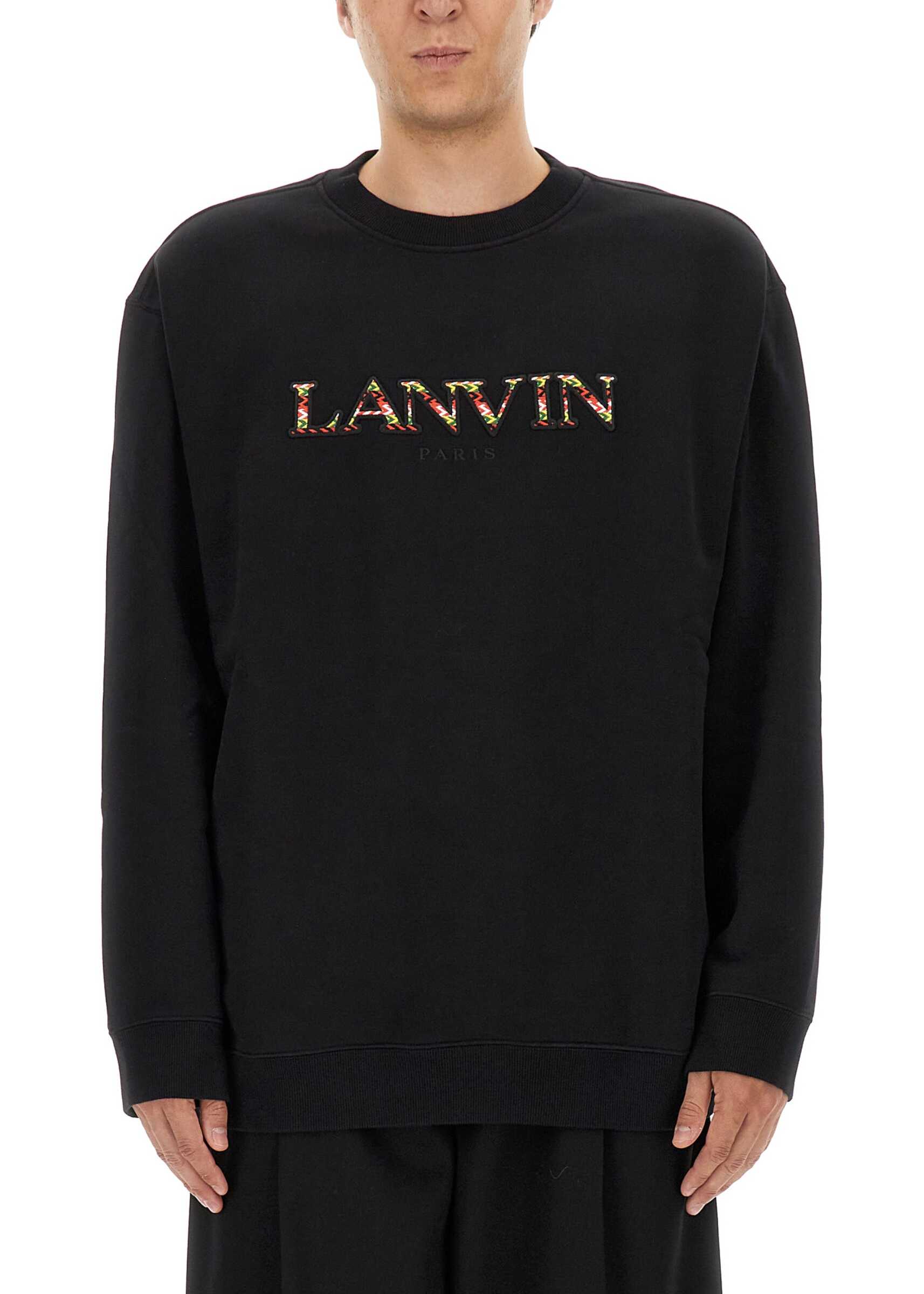 Lanvin Sweatshirt With Logo BLACK