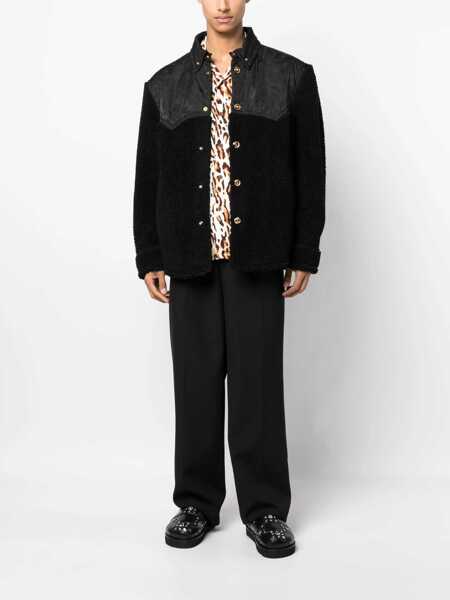 Jachete Versace Silhouette Baroque Jacket BLACK Barbati (BM 10676578) 2