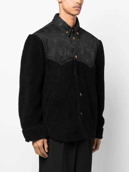 Jachete Versace Silhouette Baroque Jacket BLACK Barbati (BM 10676578) 3