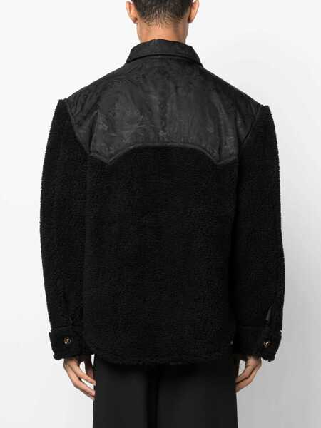 Jachete Versace Silhouette Baroque Jacket BLACK Barbati (BM 10676578) 4