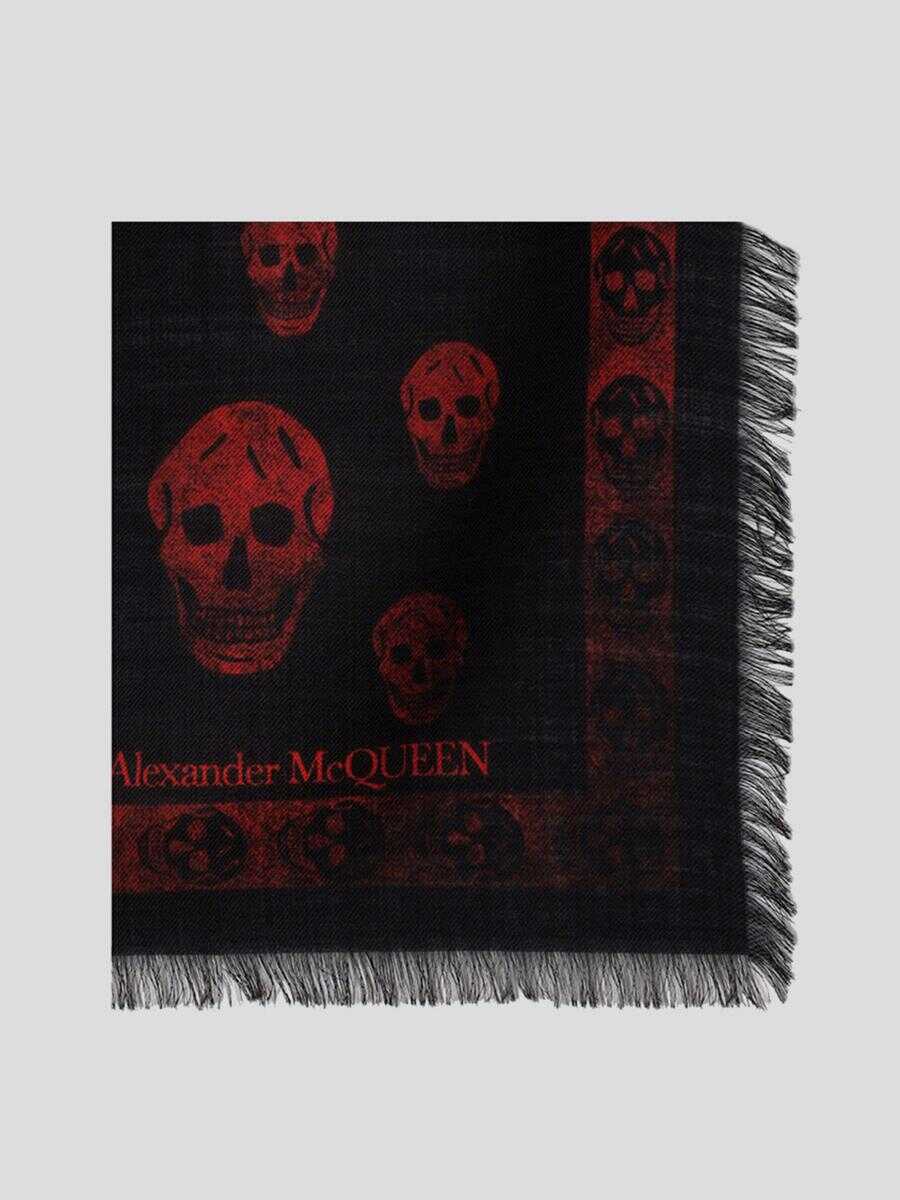 Alexander McQueen Alexander McQueen Scarfs BLACKRED