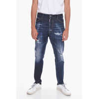 Blugi drepti Relax Long Crotch Distressed Denims With Tapered-Fit Barbati