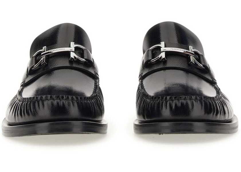 Mocasini Ferragamo Moccasin Gancini BLACK Barbati (BM 10678693) 4
