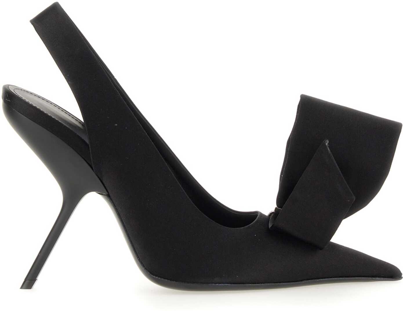 Ferragamo Sandal With Asymmetrical Bow BLACK